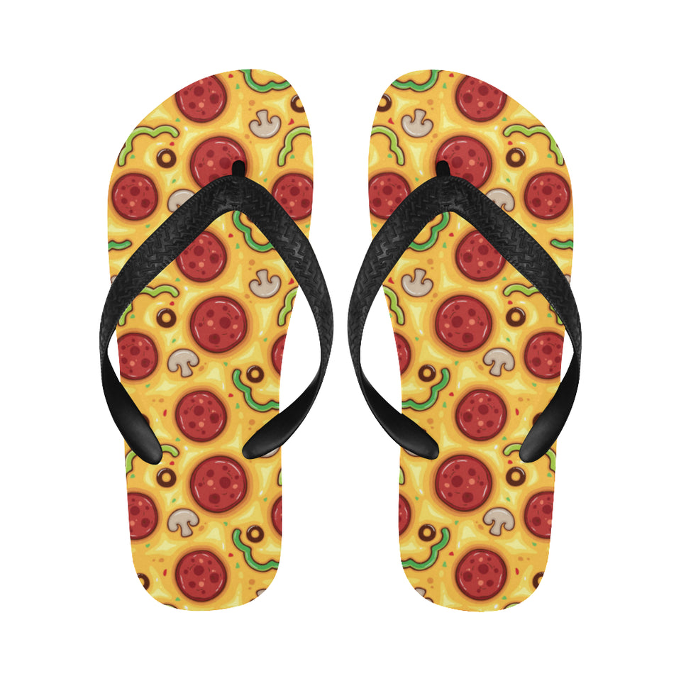 Pizza texture pattern Unisex Flip Flops