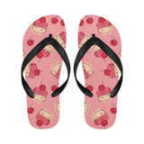 Cake cherry pattern Unisex Flip Flops