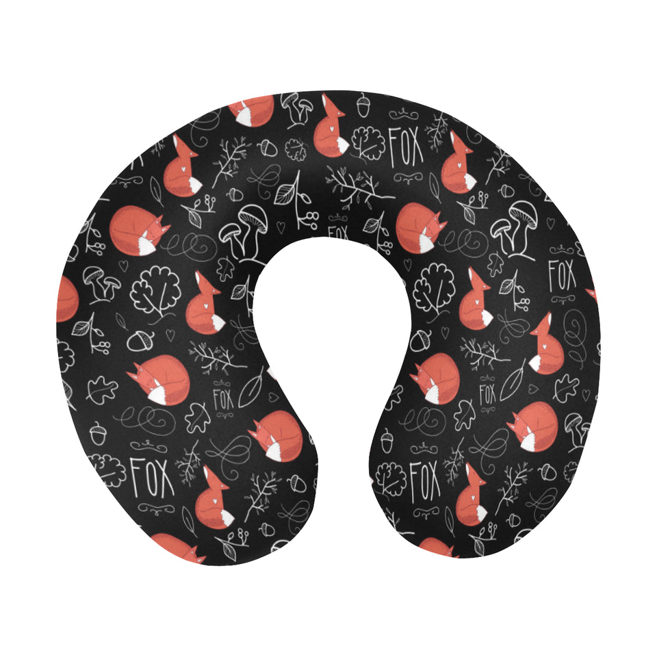 fox sleeping fox pattern U-Shaped Travel Neck Pillow