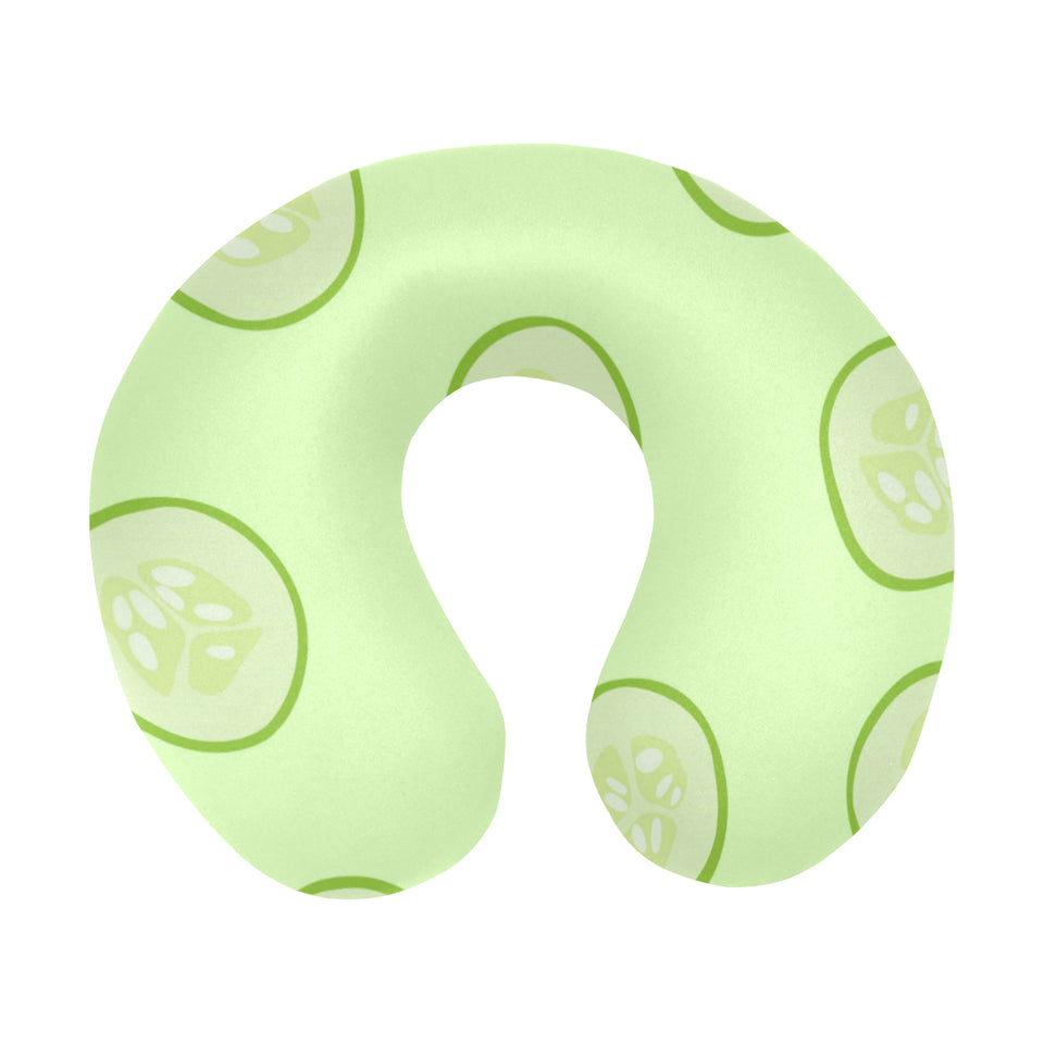 Cucumber pattern U-Shaped Travel Neck Pillow