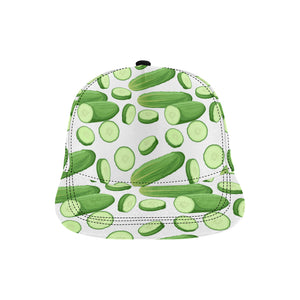 cucumber whole slices pattern All Over Print Snapback Cap