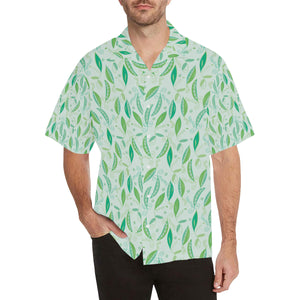 Green Peas Pattern Print Design 01 Men's All Over Print Hawaiian Shirt (Model T58)