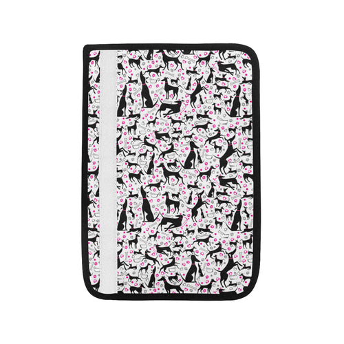 Greyhound Pattern Print Design 02 Car Seat Belt Cover