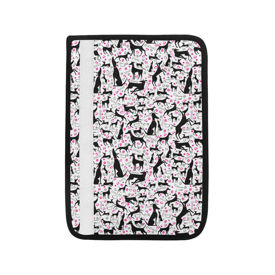 Greyhound Pattern Print Design 02 Car Seat Belt Cover