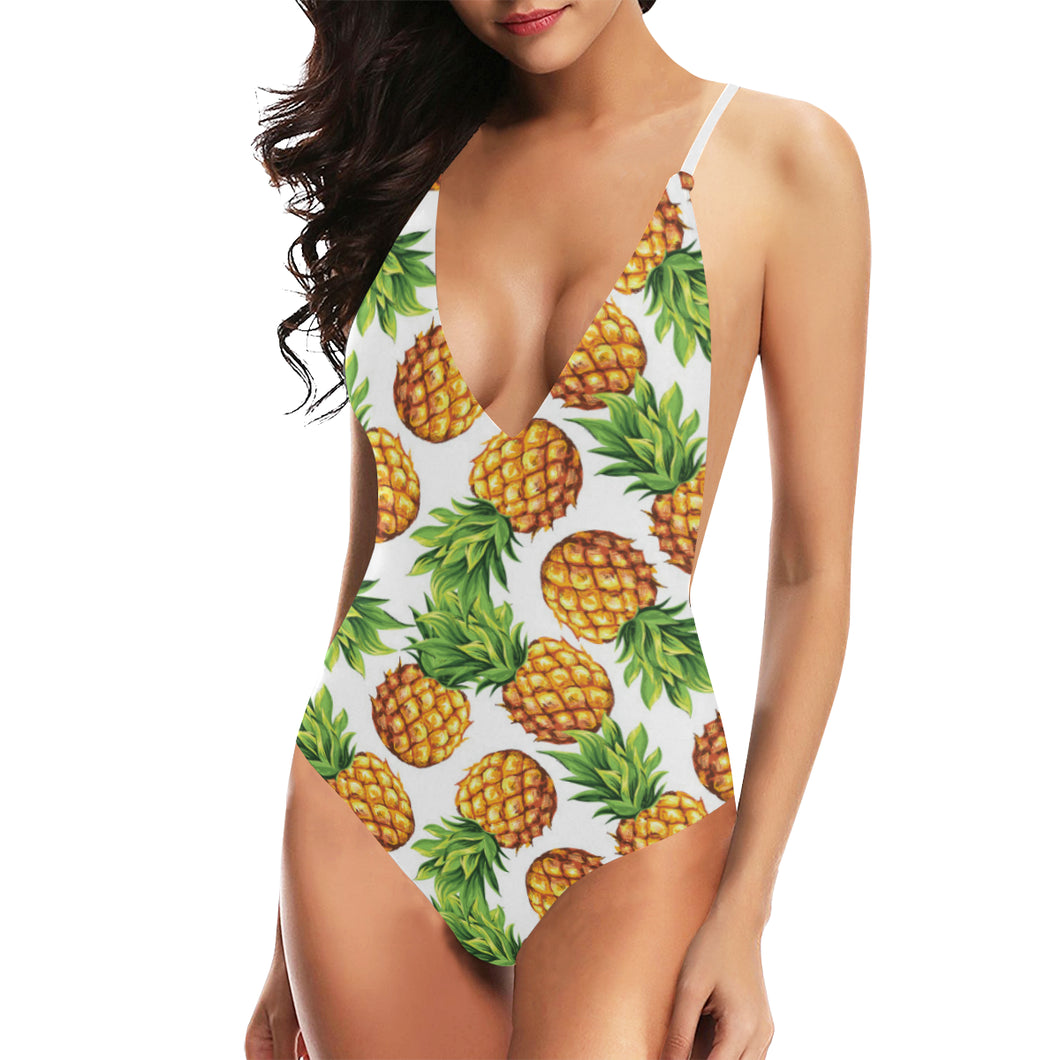 Pineapples design pattern Women's One-Piece Swimsuit