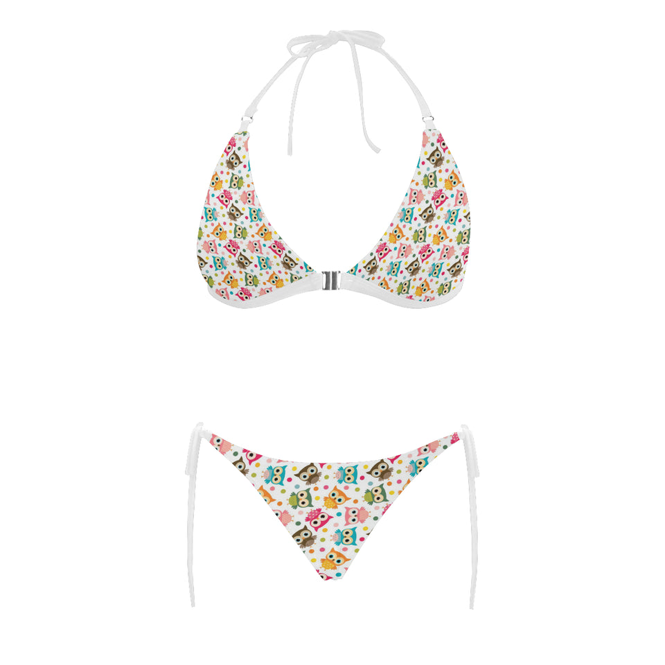 Color cute owl pattern Sexy Bikinis Two-Piece Swimsuits