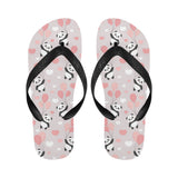Cute panda ballon heart pattern Unisex Flip Flops