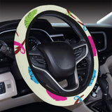 Colorful Chameleon lizard pattern Car Steering Wheel Cover