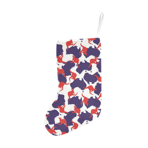 Kangaroo Australian pattern Christmas Stocking