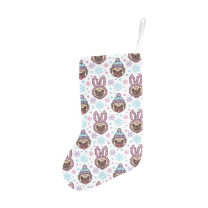 Cute pug hat rabbit costume pattern Christmas Stocking
