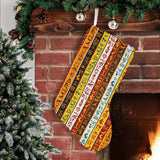 Egypt Hieroglyphics Pattern Print Design 01 Christmas Stocking