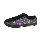 beautiful mermaid Fish jellyfish algae other marin Men's Low Top Canvas Shoes Black