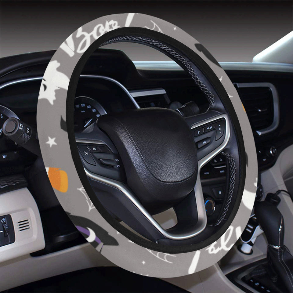 Halloween design pattern Car Steering Wheel Cover