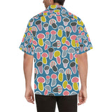 Colorful mushroom design pattern Men's All Over Print Hawaiian Shirt