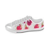dragon fruits design pattern Men's Low Top Shoes White