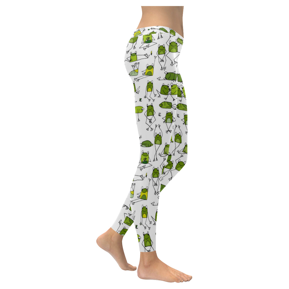 Sketch funny frog pattern Women's Legging Fulfilled In US