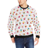 Cake cupcake design pattern Men's Crew Neck Sweatshirt