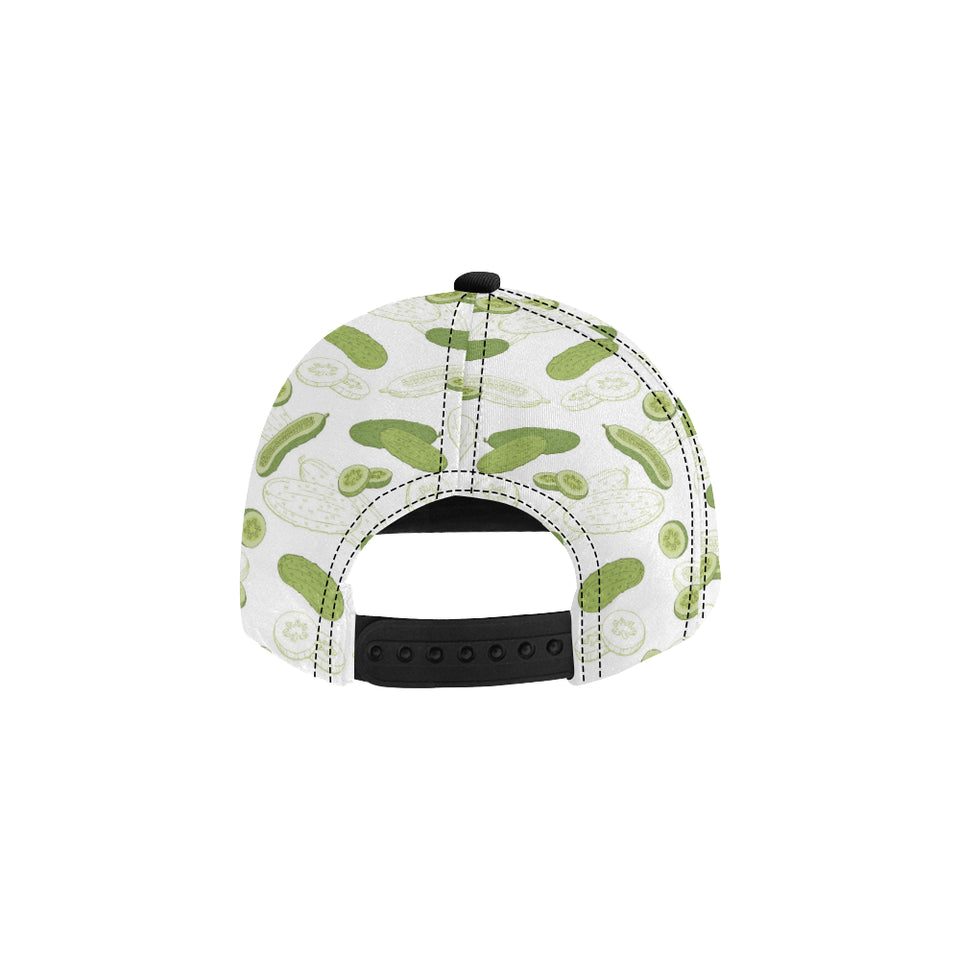 Cucumber sketch pattern All Over Print Snapback Cap