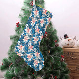 Hibiscus Pattern Print Design 02 Christmas Stocking