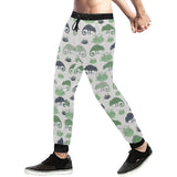 Chameleon lizard succulent plant pattern Unisex Casual Sweatpants
