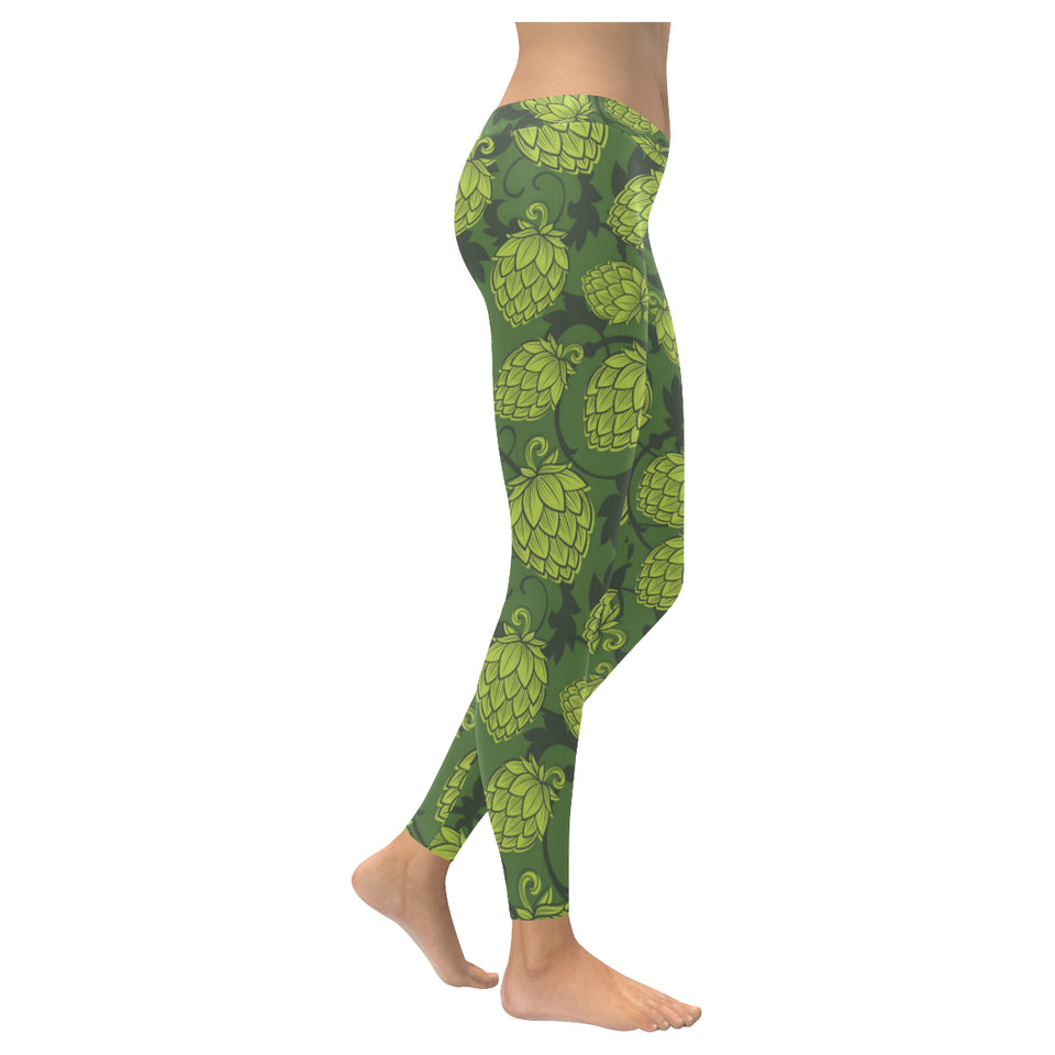 Hop pattern Hop cone background Women's Legging Fulfilled In US