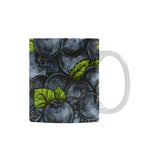 blueberry pattern Classical White Mug (Fulfilled In US)