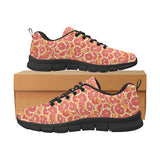 Tropical grapefruit pattern Women's Sneaker Shoes