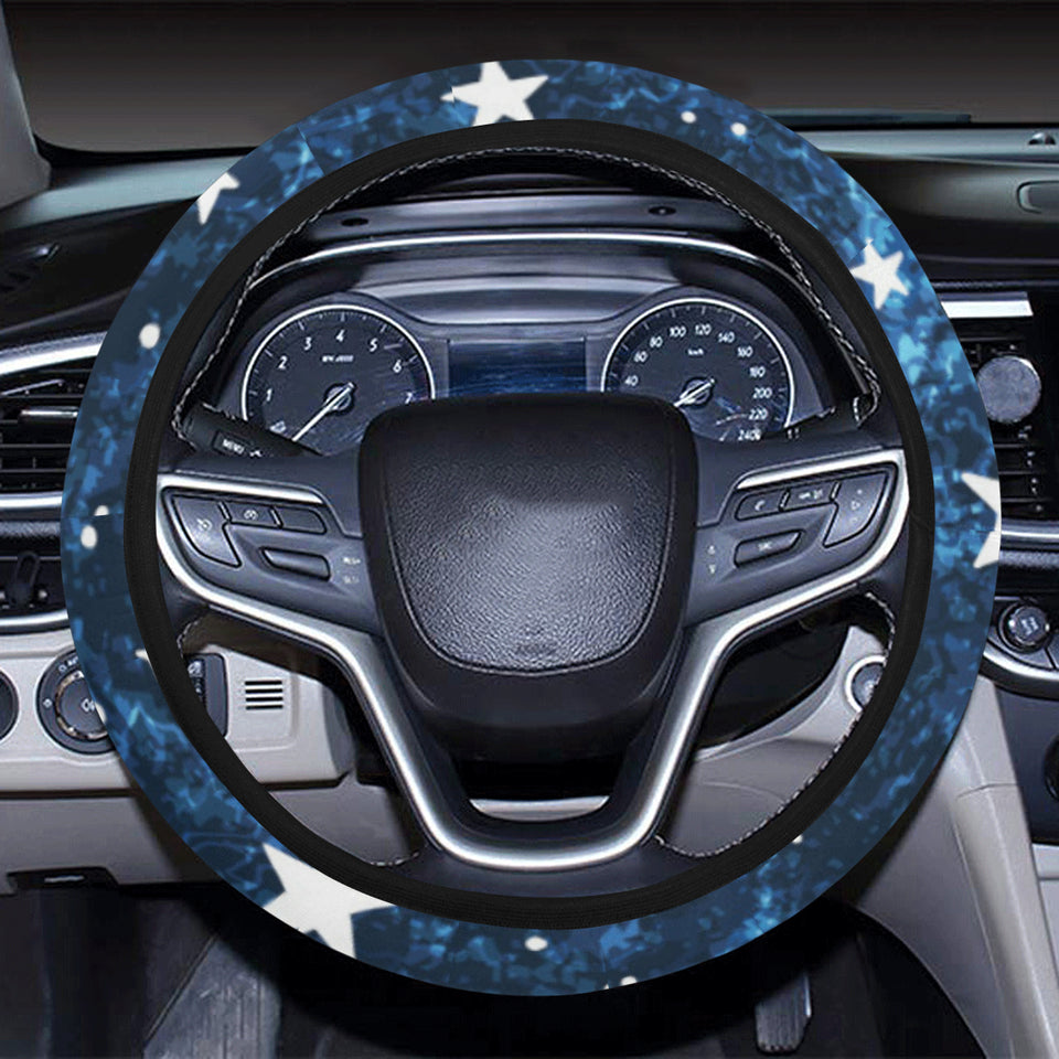 Night sky star pattern Car Steering Wheel Cover