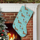 Dachshund decorative background Christmas Stocking