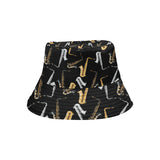 saxophone design pattern Unisex Bucket Hat