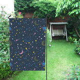 space pattern with planets, comets, constellations House Flag Garden Flag