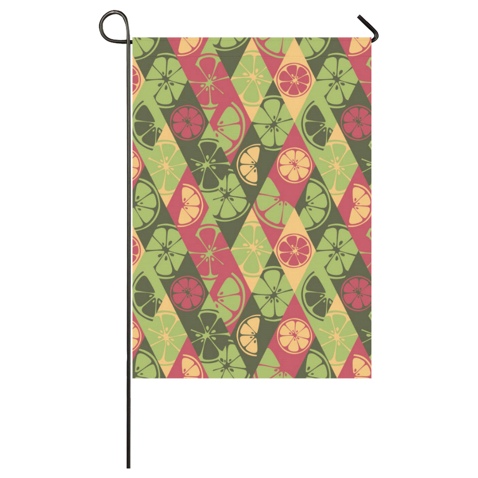 Cool Geometric lime pattern House Flag Garden Flag