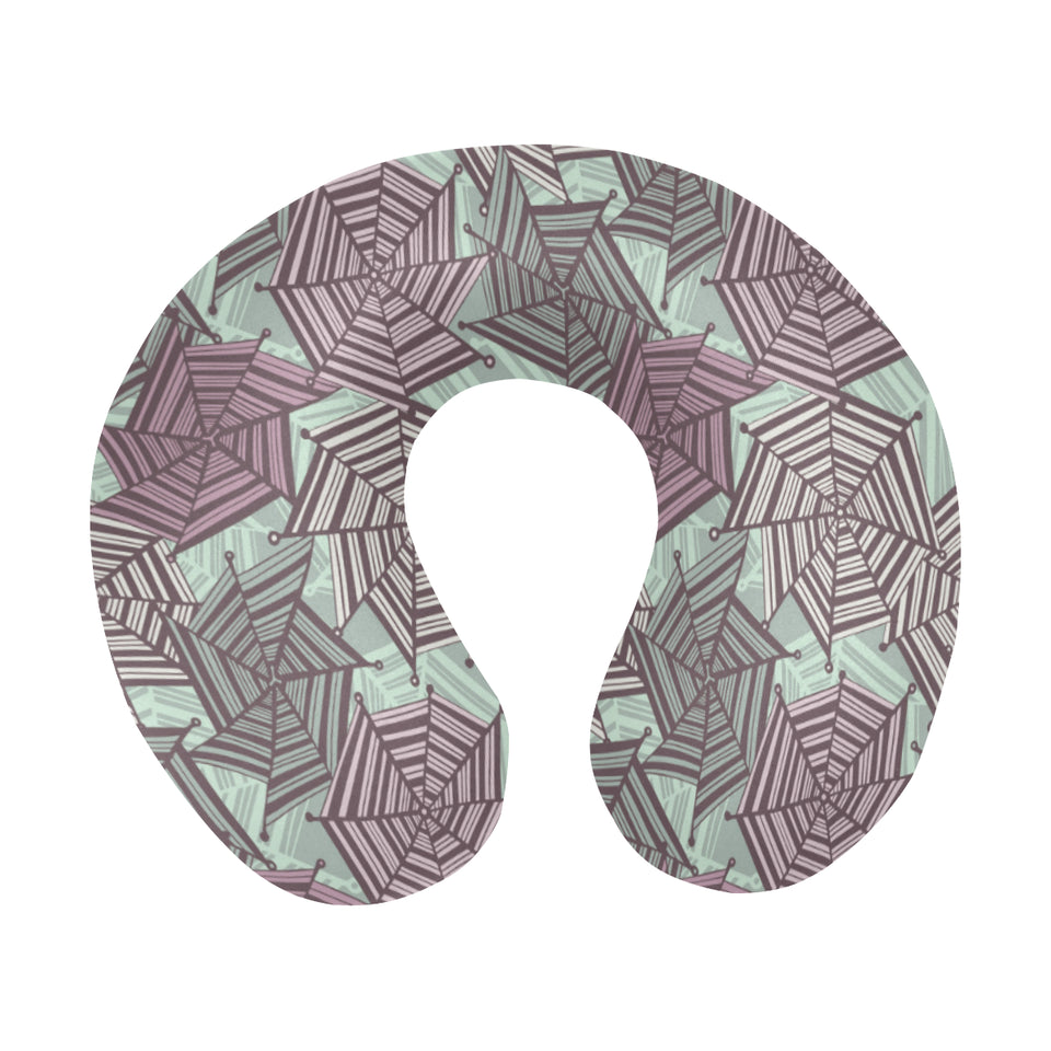 Spider web cobweb design color pattern U-Shaped Travel Neck Pillow