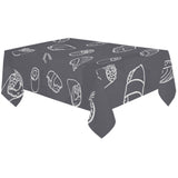 sushi pattern black background Tablecloth
