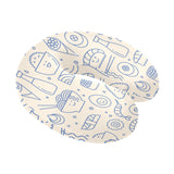 Cute sushi icon pattern U-Shaped Travel Neck Pillow