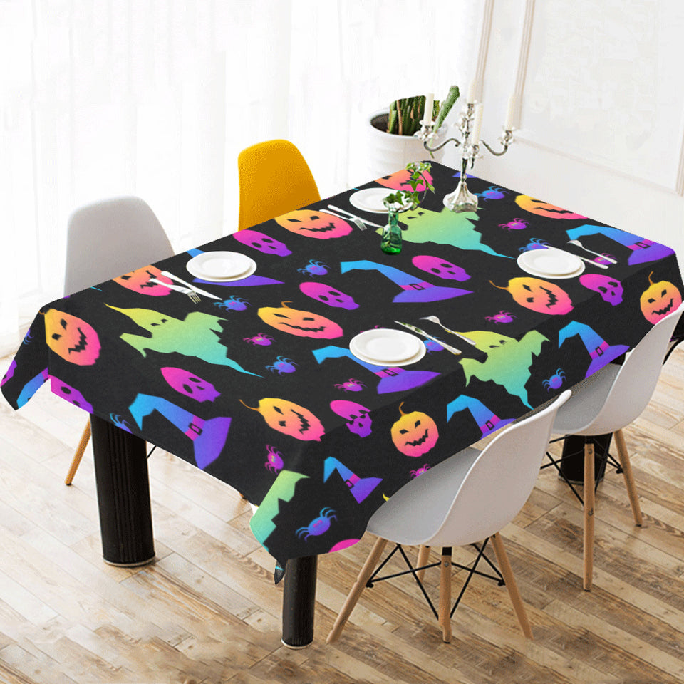 Colorful halloween background Tablecloth