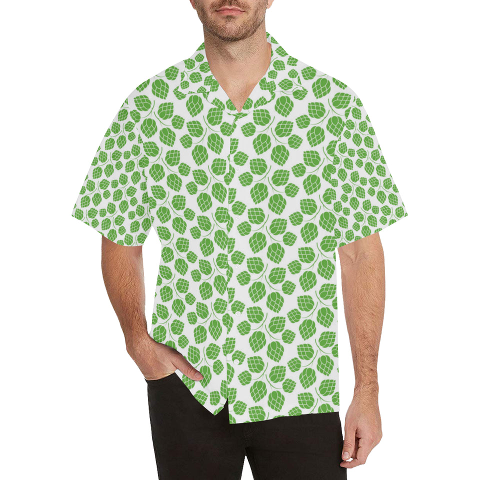 Hop pattern background Men's All Over Print Hawaiian Shirt