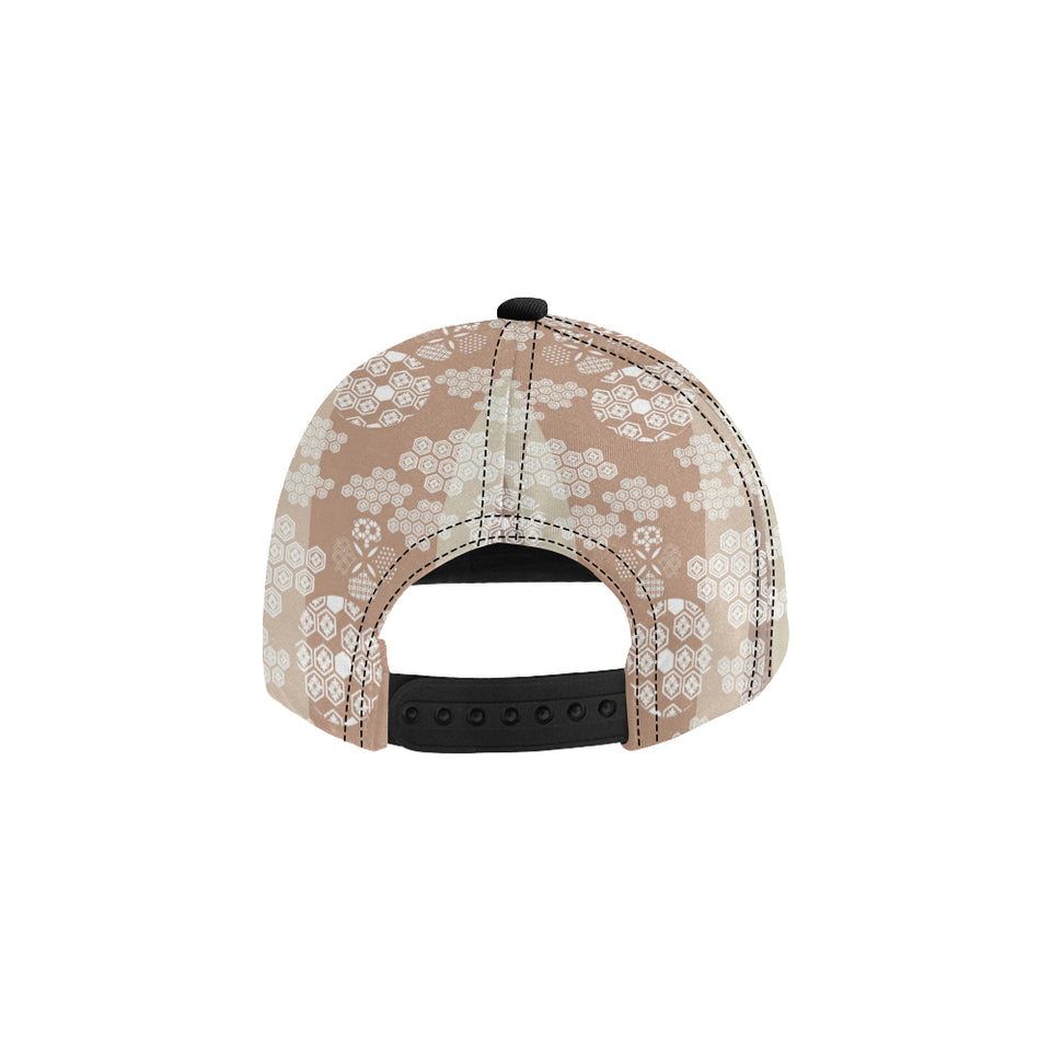 Beautiful hexagon japanese  pattern All Over Print Snapback Cap