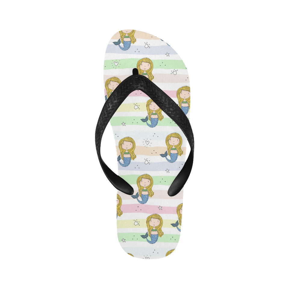 Cute hand drawn mermaid Unisex Flip Flops