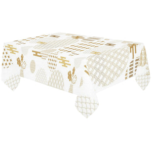 Beautiful gold japanese pattern Tablecloth