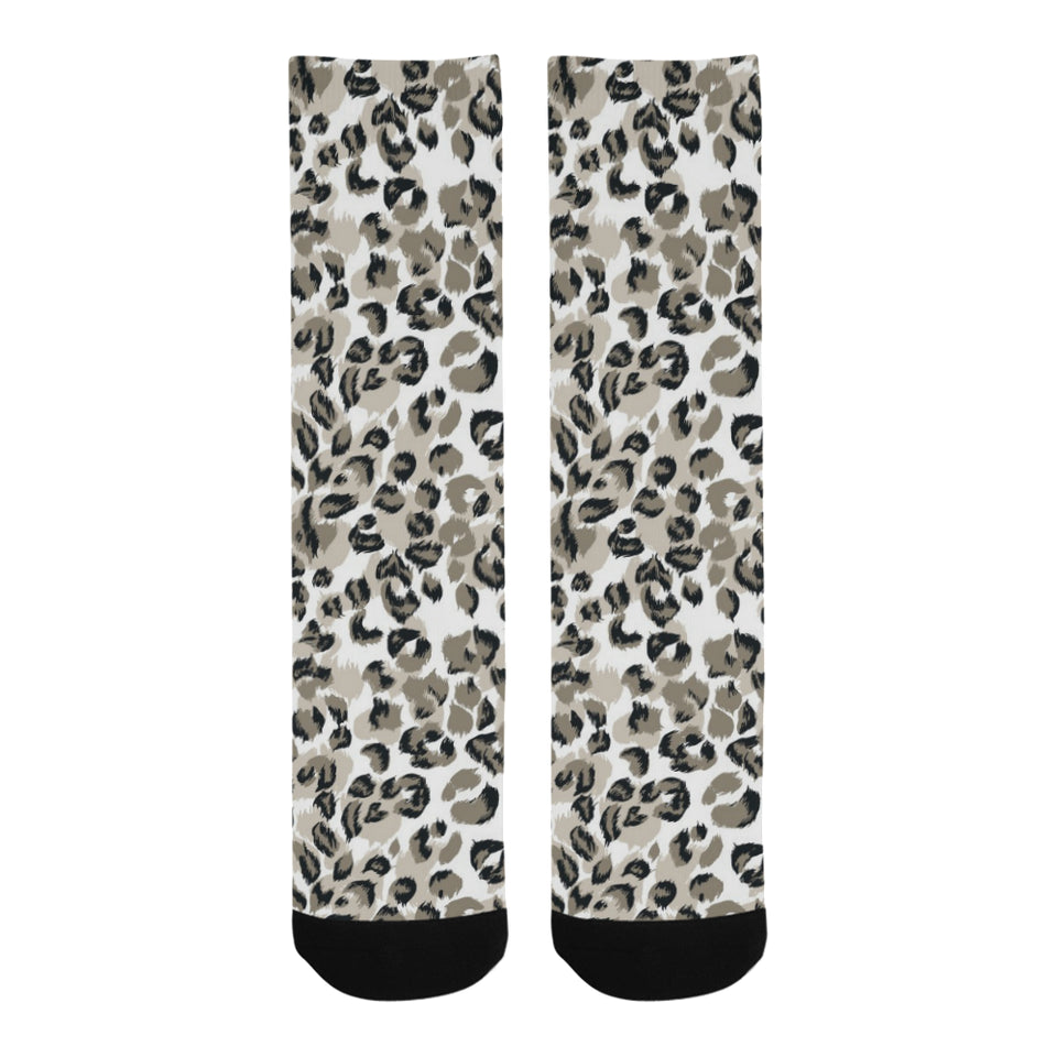 Leopard skin print pattern Crew Socks