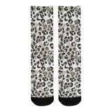 Leopard skin print pattern Crew Socks