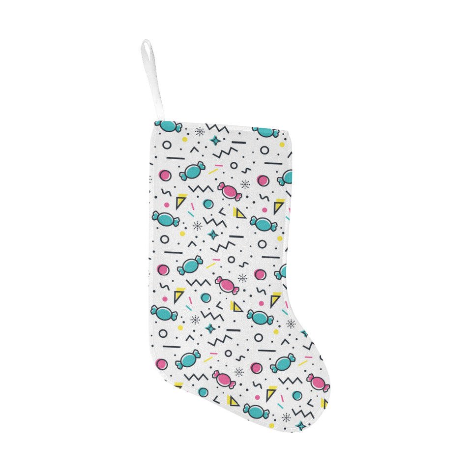 Candy design pattern Christmas Stocking
