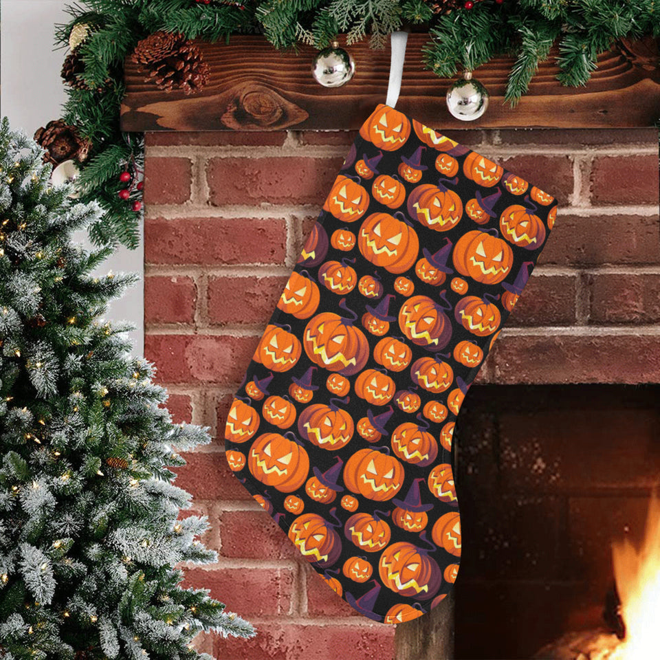 Halloween Pumpkin pattern Christmas Stocking