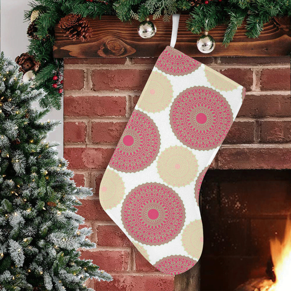 Circle indian pattern Christmas Stocking