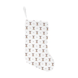 Greyhound Pattern Print Design 05 Christmas Stocking