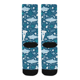 Cute shark pattern Crew Socks