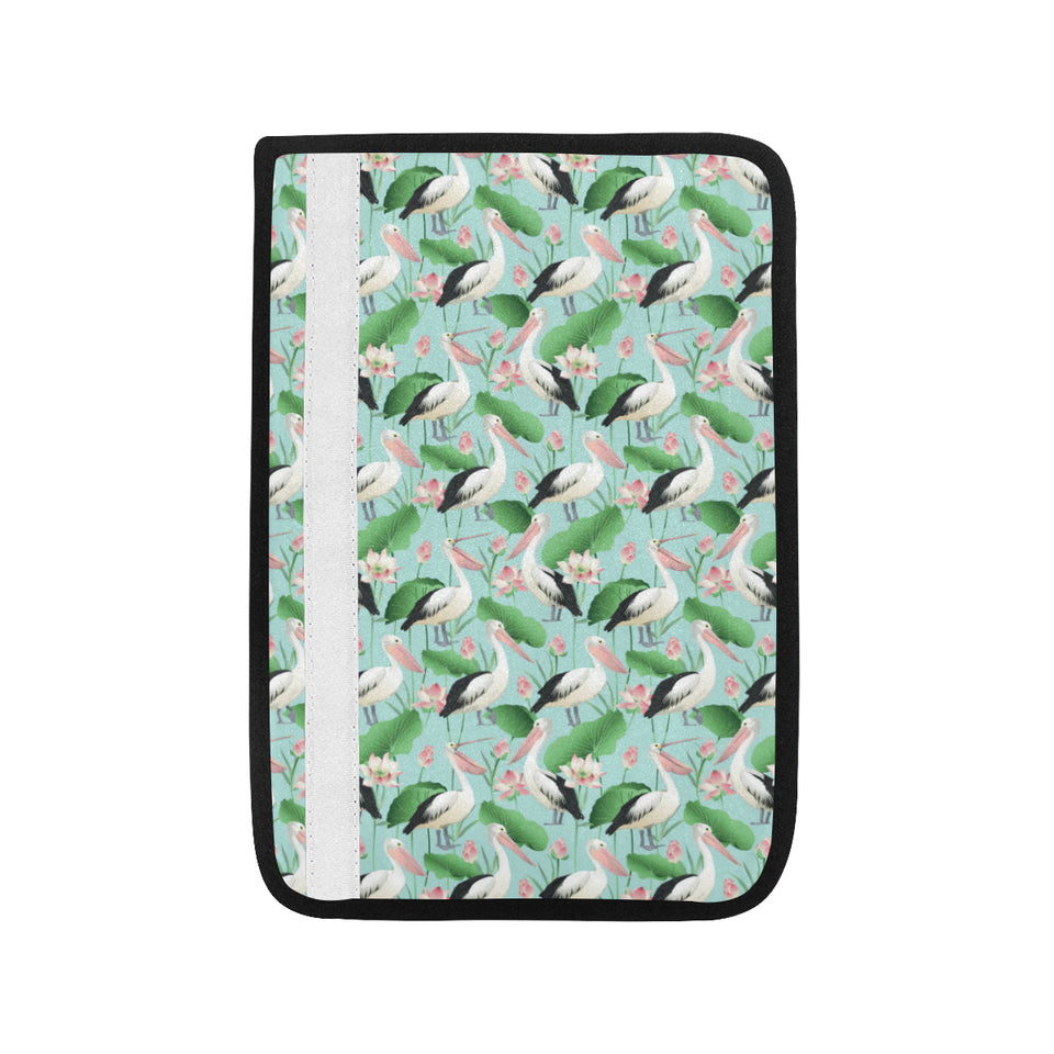 Pelican Pattern Print Design 01 Car Seat Belt Cover