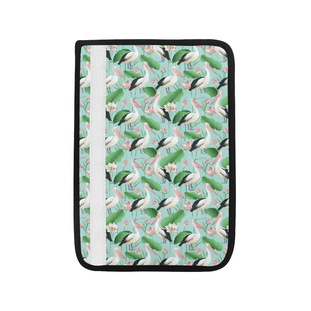 Pelican Pattern Print Design 01 Car Seat Belt Cover