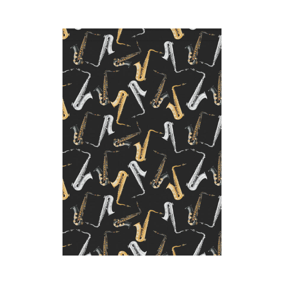 saxophone design pattern House Flag Garden Flag